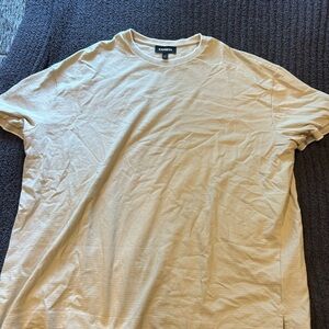Express Men's Beige Short Sleeve Tee